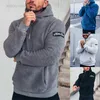 Erkek Hoodies 2023 Bahar Yeni Yüksek Kalite% 80 Pamuklu Adam Furry Sıcak Sweatshirt Moda Marka Hoodie Erkek Ceket Kazak 4 Renkler S-3XL HKD230704