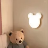 Wall Lamps Nordic Modern PE Roll White Cartoon Children's Room Lamp Simple Bed Creative Lighting