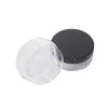 30 g 50 g ny lös pulverburk med sikt tom kosmetisk behållare Makeup Kompakt med svart/vit/klar/rosa lock F3335 Jnndq