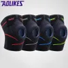 Gear 2pcs Sport Knee Pads Cycling Knee Brace Compression Orthosis Springs Support Knee Protector Gym Mtb Arthritis Work Knee Guard