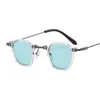 Sunglasses Frames ZLY 2023 Round Women Men Slender Type Gradients Lens Alloy Metal Frame Brand Designer Luxury Fashion Sun Glasses 230704