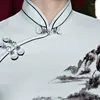 Vêtements ethniques Eworld 2023 Mode Chinese Stijl Shirt Womens Mandarijn Kraag Blouse Dame Kleding Cheongsam Zomer Korte Qipao Jurk Maat S-XXXL