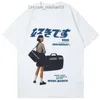 Herr T-shirts Hip Hop Streetwear Harajuku T-shirt Tjej Japansk Kanji-tryck T-shirt Herr Sommar Kortärmad Bomull Lös oversized T-shirt 220516 Z230706