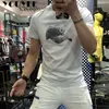 T-Shirts Masculinas T-shirt Masculina Verão Strass Padrão Manga Curta Fashion Man Streetwear Drill Casual Multipors Plus Size Top 220622 Z230704