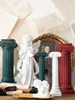 Candle Holders Morandi Color Roman Column Candlestick Home Dining Table Romantic Candlelight Dinner Wedding Birthday Atmosphere