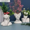 Zahlen Skandinavische Stil Keramik Vase Model Körper moderne Frau Kunst Vase Dekoration kreative Blumenvase Wohnzimmer Dekoration