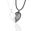 Pendentif Colliers Collier Magnétique En Forme De Coeur Couple Clavicule Homme / Femme Bijoux Cadeau Saint Valentin