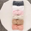 Haaraccessoires 2023 Winter Lamswol Hoofdband Kinderen Nepbont Oor Warmer Head Wrap Cute Kids Coral Fleece Haarbanden