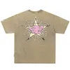 Camisetas masculinas com gráfico de estrela oversized camiseta masculina vintage Harajuku Y2K camiseta verão solta casual de algodão streetwear