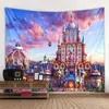 Tapisserier Vackert Castle Paradise DecorationBeautiful Castle Paradise Decoration Tapestry Decoration Tapestry Hippie Decoration Tapestry