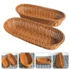 Dinnerware Sets 2 Pcs Fruit Basket Plastic Home Household Egg Baskets Holders Multi-use Reusable Sundries Bandejas Para Comida