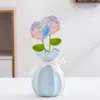 Fiori secchi Fiore di simulazione accattivante Extra morbido Nessun odore Rosa artificiale di lunga durata Forniture per la casa