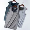 Mannen Tank Tops Heren Ondergoed Mouwloze Top Effen Spier Vest Hemdjes O hals Sport T-shirt heren vest bodybuilding tank top 230704