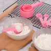 Meetgereedschap Set Keuken Maatlepels Keuken Kok Kleuren Plastic Theelepel Scoop Maatlepels Kopjes Maatset Gereedschap R230704