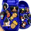 Shoe Parts Accessories Wholesale Mix 100PCS Cartoon BLM Series Silicone Shoes Charms For Kids Party Gifts Character Cute Accessories Buckles 230703