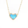 New Valentines Gift Candy Color Claw Small Heart Cute 3D Glass Mini Love Pendants Necklaces Women L230704