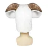 White Goat Mask Animal Latex Mask Men Sheep Mask Halloween Party Animal Costume for Adult L230704