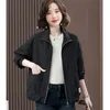 Giacche da donna Cappotto corto Capispalla femminile Primavera Autunno Giacche a vento Top manica lunga allentata Cappotti casual da donna sottili Giacca da donna