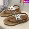 Designer Sandaal Dames Woody Flat Mule Slide Sandalen Luxe Slipper Womens Slides Zomer Zwart Wit Beige Roze Pantoffels Dames Outdoor Mode Platform Sandalen