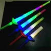 Party Dekoration 2023 LED Dance Gafas Gefälligkeiten Glow Stick Schwert Vier Abschnitt Einstellbare Ausziehbare Sticks Für Konzerte Zeremonie Liefert