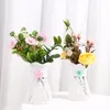 Vases Plastic Rattan Vase Home Decor Basket Flowers Pot Wedding Table Flower