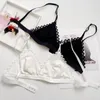 Reggiseni Reggiseno senza imbottitura ultra sottile transfrontaliero transfrontaliero per ragazze francesi Confortevole biancheria intima sexy in pizzo