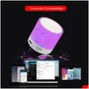 Haut-parleurs portables Getihu Haut-parleur Bluetooth Led Mini lecteur sans fil Usb Radi256P Drop Delivery Electronics Dhkui