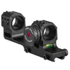 Fire Wolf Tactical Hunting Riflescope يتصاعد مع زاوية مؤشر الفقاعة مستوى 25.4 مم/30 مم حلقات جبل الألومنيوم