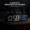 Desk Table Clocks Desk Table Clocks Music LED Digital Alarm Clock Temperature Date Display Desktop Mirror Clocks Home Table Decoration Voice Battery Z230704