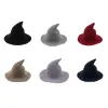 Cappello da strega di moda diversificato lungo il berretto di lana di pecora Cappello da pescatore a maglia Cappello da pescatore di moda femminile secchio a punta secchiello FY4892 074