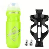 Garrafa de água para viagens esportivas de 610 ml depende do esporte de mountain bike com proteção contra poeira Gaiola de plástico monocromática para PC