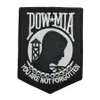 Läder Pow Mia Broderad Patch Värmeförseglad baksida För Motorcykel Biker Jacka Iron On Sy On Patch 3 5 G0176 S317h