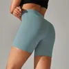 Shorts Feminino Ioga Fitness Corrida Ciclismo Secagem Rápida Respirável Cintura Alta Perneiras Esportivas Treino Academia