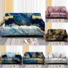 Chair Covers Watercolor Elastic Sofa Cover for Living Room Gold Marble Sectional Sofa Slipcover Couch Cover Corner Sofa Cover 1234 Seater x0703