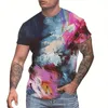 Herren-T-Shirts, Sommer, Urlaub, Tourismus, Strand, Modetrend, Freizeit, 3D-Digitaldruck, Kurzarm-Shirt