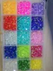 Nail Glitter 1box 3mm 4mm 5mm Resin Non fix Mix Jelly AB Color art Deco Glitters Gems FlatBack Stones and s 18 230704