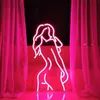 Lichter Lady Body LED Neonlicht Zeichen Mädchen weibliches Modell Acryl Wandkunst Lampe Dekor für Zuhause Party Hochzeit Urlaub Nachtlampen Weihnachtsgeschenk HKD230704