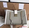 5A Desiner Crossbody Women Bag 631685 Luxury Lady Medium Handbagキャンバスデニムリアルレザーバッグチェーンメッセンジャーデザイナー女性クロスボディマルディスタイルバッグ