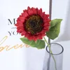Декоративные цветы 5 шт. Искусственные 18 '' Длинные поддельные подсолнухи выбирают искусственный шелковый цветок для домашнего офиса магазин декор гостиной осенний украшения