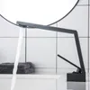 Baterie umywalkowe do łazienki nowoczesna umywalka pojedynczy uchwyt kran wysoki korpus wydrążony mieszacz do umywalki krany wąż zasilający kran z zimną wodą