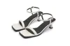 Summer 5962 Flat Sandals Kameblowe kapcie retro-podsumowujące pestki swobodne kwadratowe buty u nogi