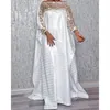 Vêtements ethniques blanc Style africain robes pour femmes 2021 grande taille Robe Africaine Femme vêtements Abaya dubaï Boubou caftan Maxi D247U