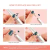 Nail Manicure Set 2 in 1 Wireless UV Lamp Drill Grinder Machine 350000RPM Gel File Polisher Nails Sander Fast Drying Dryer 230704