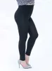 Leggings da donna LJCUIYAO Primavera Plus Size Modal Soft Ladies Vita alta Lunghezza intera Elastico Donna Tinta unita Pantaloni lunghi L-5XL