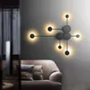 Duvar lambaları Modern Yaratıcı Led Işık Ev Oturma Odası Sconce Aydınlatma Armatürü Bar Muitl Kafalar Kapalı Yatak Odası Lamba