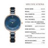 Women S Watches Rocos Ceramic Quartz Watch Fashion Elegant Luxury Ladies مقاومة للماء للنساء Slim Clock 230703