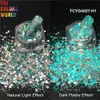 Nagelglitter TCT-774 Reflektierender Blitzglitter Nagelpulver Flash Disco Kristall Diamant Chrom Pigment Tauchpulver Party Sparkly 230703