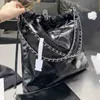 Denim Bag Channel 22 Designer Grand Shopping Tote Travel Woman Sling Ciało Najdroższa torebka ze srebrnym łańcuchem Gabrielle Quiltedghhhh8df