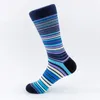 Women Socks Autumn Winter 1 Pairs Happy Stripe Men Crew Fashion Soft Cotton Long Funny Colorful Print Casual