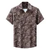 Men's T Shirts Ueteey Leopard Dress Oversize Stripe Flower Summer Short Sleeve Men Shirts 2023 Casual Fashion Loose Plus Size Male Clothing 230703
